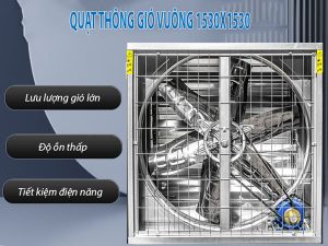 Quạt Thông Gió Vuông 1530x1530