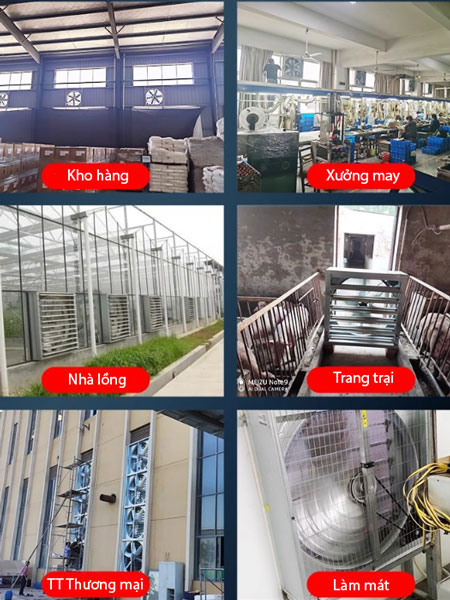 quạt thông gió vuông 500x500