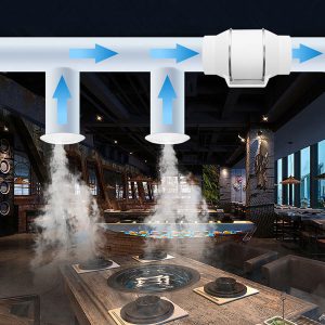 Quạt Hút Mùi Nối Ống Maya Fan HF-150
