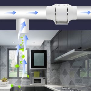 Quạt Hút Mùi Nối Ống Maya Fan HF-200
