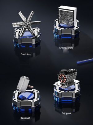 quạt thông gió vuông MayaFan PKF-1220