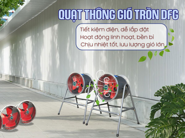 Quạt thông gió di động Hawinco DFG