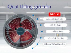 quạt thông gió tròn Hawinco DFG-30
