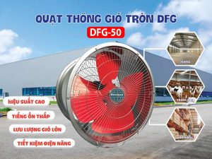 Quạt thông gió tròn Hawinco DFG-50