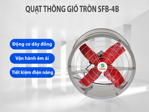 quạt thông gió tròn Soffnet SFB-4B
