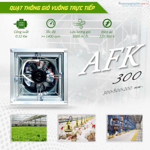 quạt thông gió vuông Afan AFK-300.