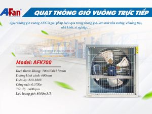 quạt thông gió vuông Afan AFK-700