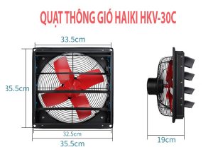 quạt thông gió vuông Haiki HKV-30C