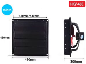 Quạt thông gió vuông Haiki HKV-40C