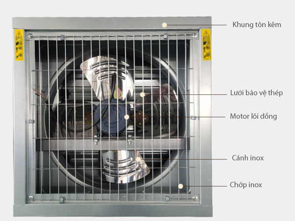 Quạt thông gió vuông Haiki LF-400