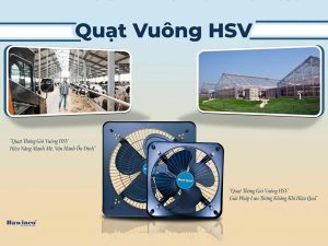 Quạt thông gió vuông Hawin HSV