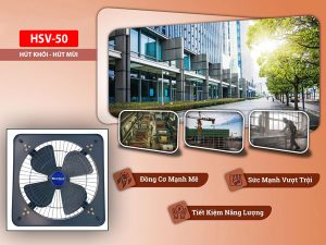 Quạt thông gió vuông Hawin HSV-50