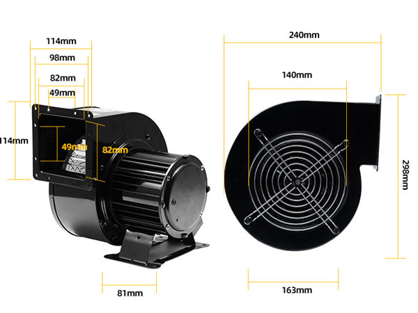 quạt ly tâm mini Soffnet KVC-500