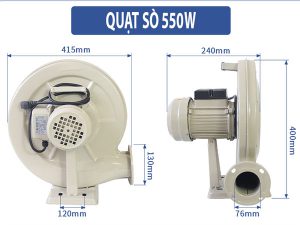 Quạt Con Sò Công Nghiệp 550w