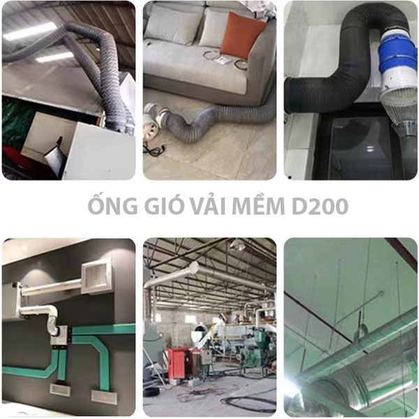Ống gió vải D250