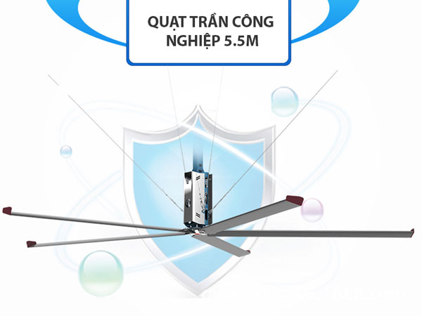 quạt trần công nghiệp 5.5m