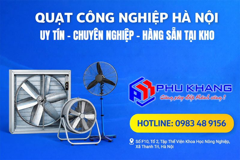 Địa chỉ bán quạt công nghiệp hà nội - Phú Khang